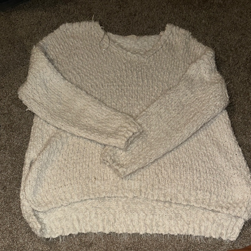 Altar'd State Textured Cream Sweater